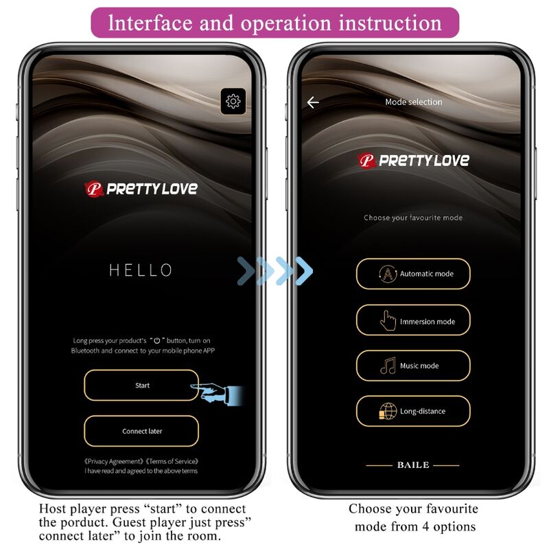 PRETTY LOVE - JEFFERSON PLUG ANALE CONTROLE DOOR APP LILA
