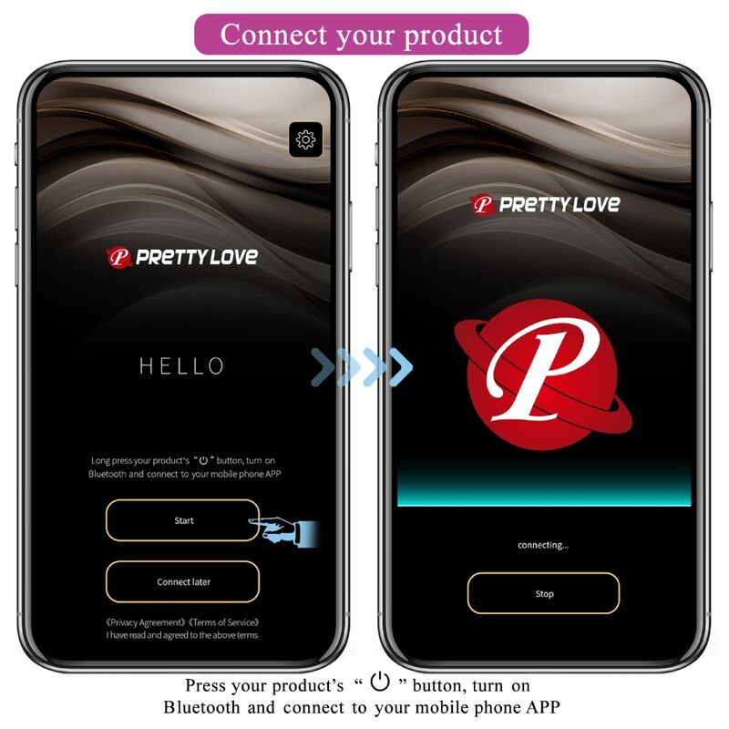 PRETTY LOVE - JEFFERSON PLUG ANALE CONTROLE DOOR APP LILA