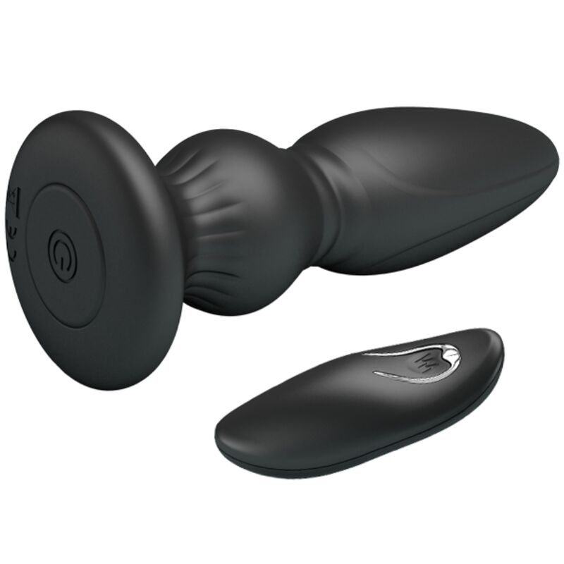 MR PLAY - POTENTE VIBRADOR CONTROL REMOTO ANAL PLUG NEGRO