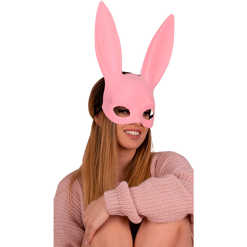 Livco Corsetti Fashion – Masque kohu lapin rose mj009 taille unique