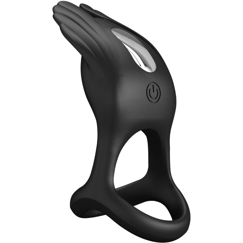 MOOIE LIEFDE - SILAS ANILLO VIBRADOR 7 VIBRACIONES SILICONA NEGRO