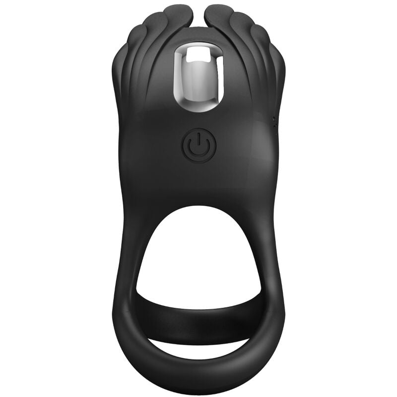 MOOIE LIEFDE - SILAS ANILLO VIBRADOR 7 VIBRACIONES SILICONA NEGRO