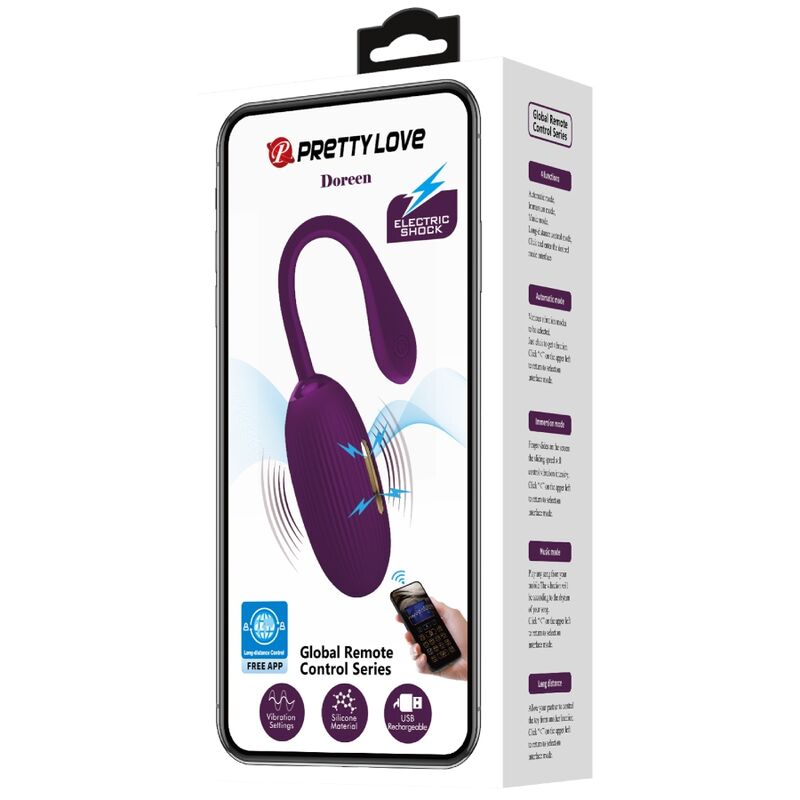 PRETTY LOVE - DOREEN HUEVO RECHARGEABLE VIBRADOR LILA