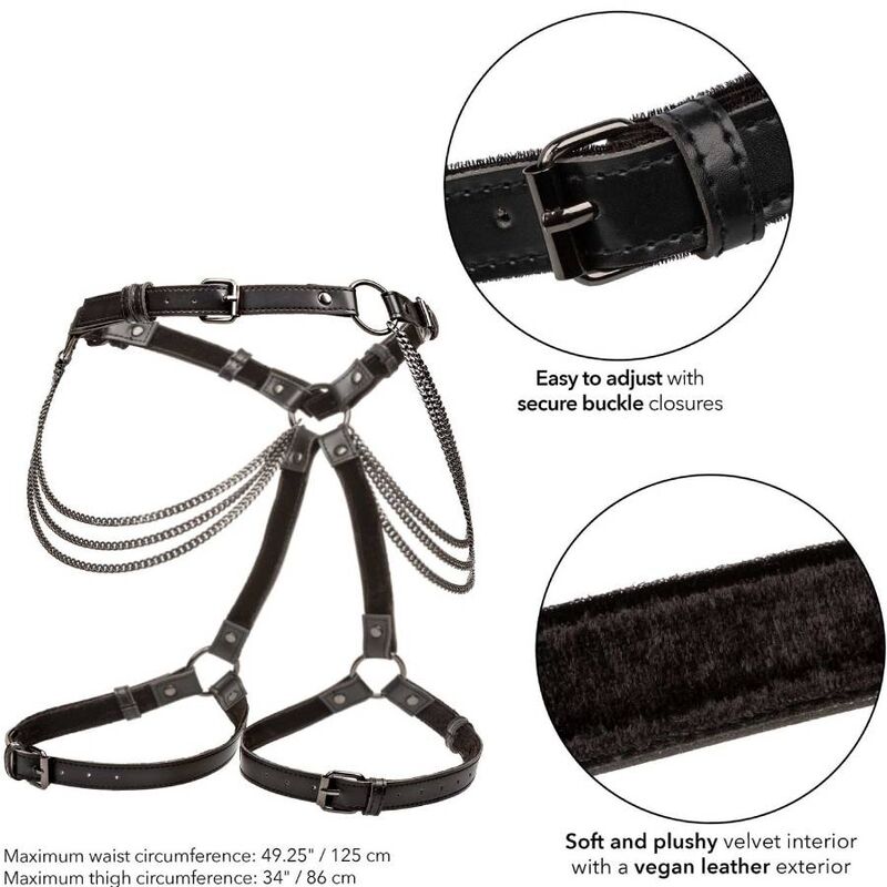 CalExotics – Euphoria harnais de cuisses multi chaînes taille plus