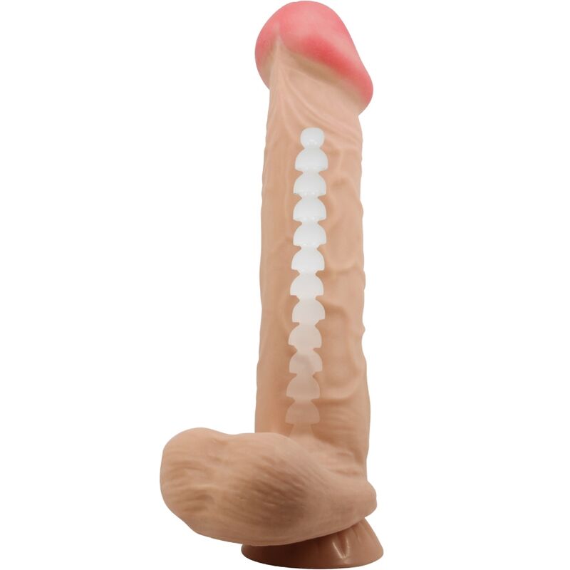 PRETTY LOVE - SLIDING SKIN SERIES REAL DILDO WITH VENTOSA SKIN DESLIZANTE 26 CM