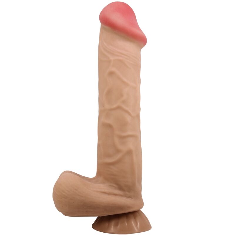 PRETTY LOVE - SLIDING SKIN SERIES REAL DILDO WITH VENTOSA SKIN DESLIZANTE 26 CM
