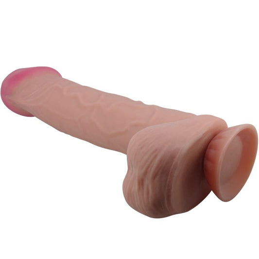 PRETTY LOVE - SLIDING SKIN SERIES REAL DILDO WITH VENTOSA PIEL DESLIZANTE MORENO 26 CM