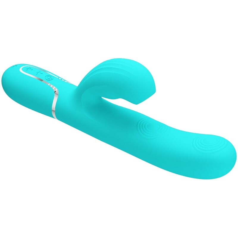 PRETTY LOVE - PERLITA VIBRADOR PUNTO G 3 IN 1 MULTIFUNCTION GREEN AGUA