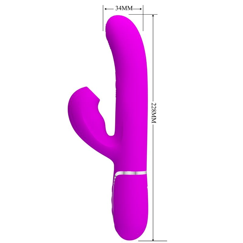PRETTY LOVE - PERLITA VIBRADOR PUNTO G 3 IN 1 MULTIFUNCTION VIOETA