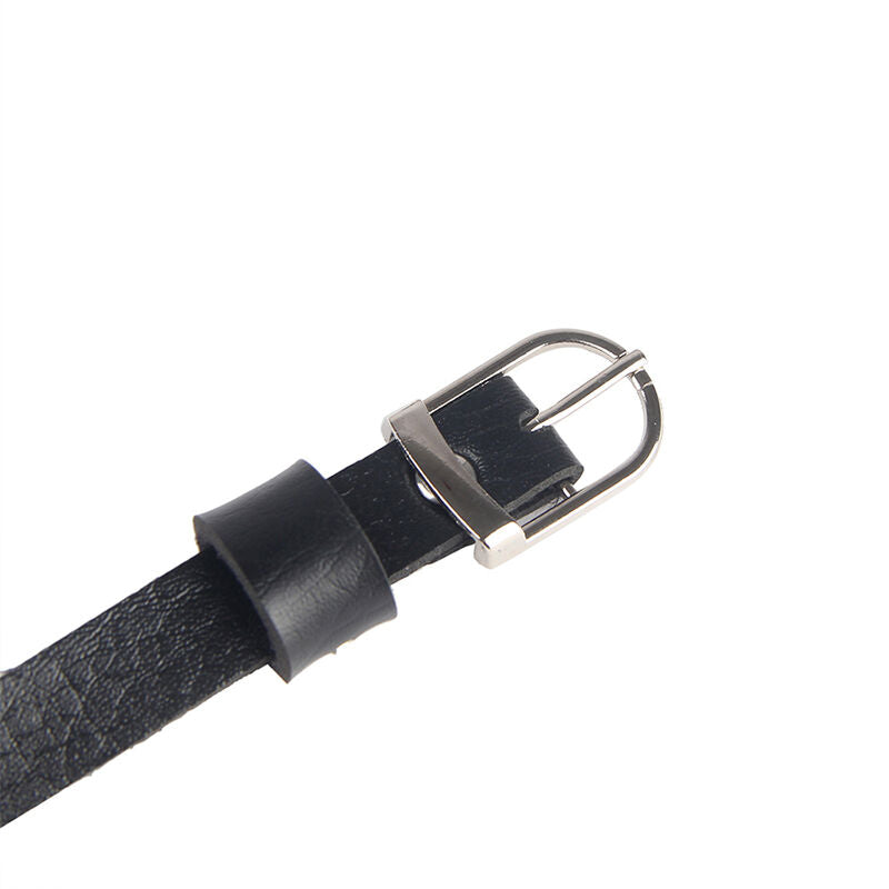 SUBBLIME - ARNÉS DE PECHO PADLOCK CUERO NEGRO TALLA ÚNICA