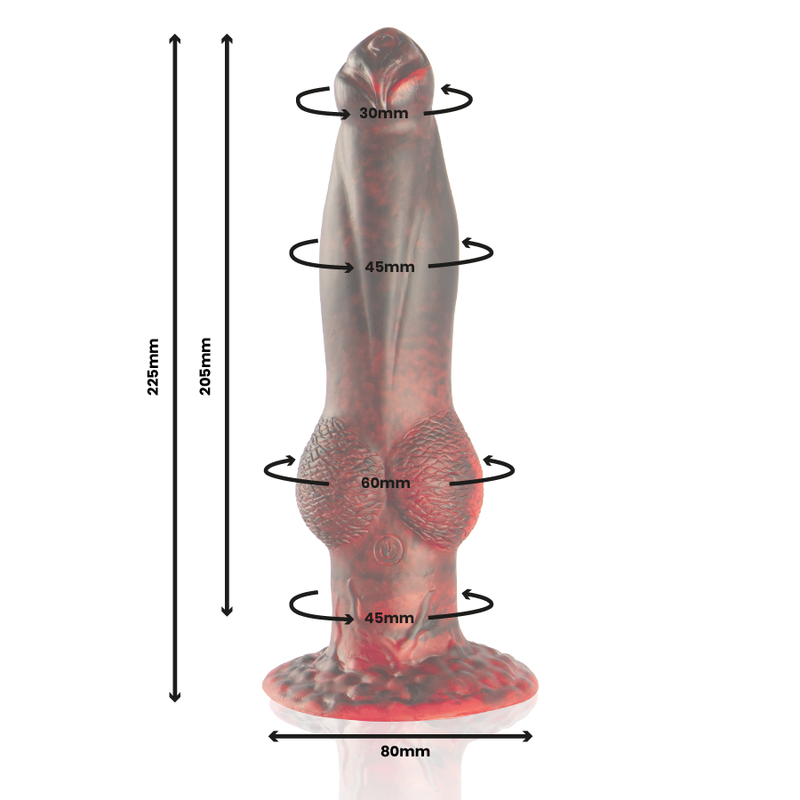 EPIC - PROMETHEUS DILDO TITAN IN LLAMAS RECARGABLE CONTROL REMOTO