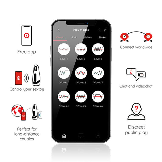 ONINDER - SEOUL MASTURBADOR MASCULINO DE COMPRESION Y VIBRACION - FREE APP