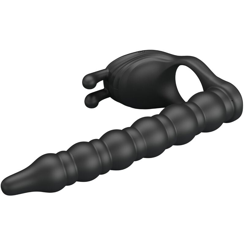 PRETTY LOVE - BLACKNEY ANILLO PENE WITH PLUG VIBRADOR NEGRO