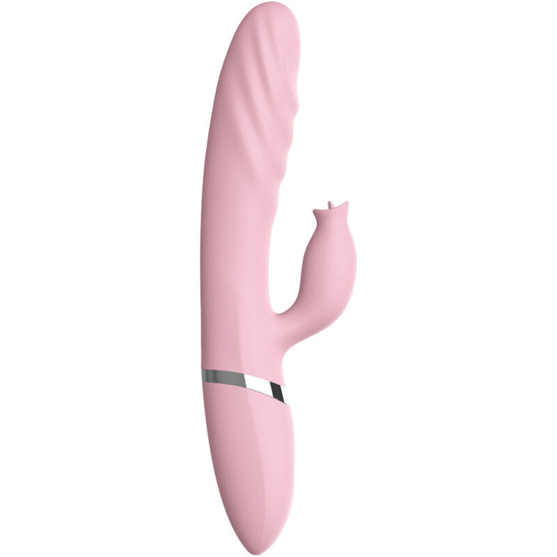Armony – Vibrateur & poussée avec langue effet chaleur rose