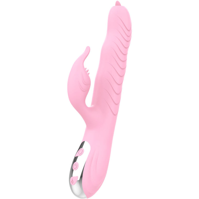 Armony – Vibrateur marcia & poussée double langue effet chaleur rose