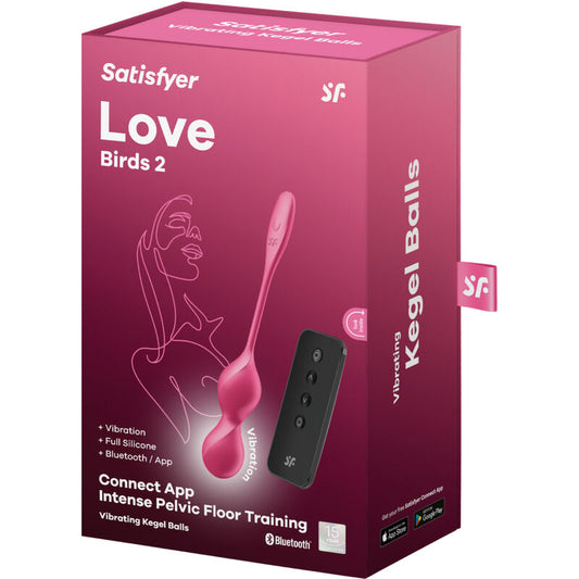 SATISFYER - LOVE BIRDS 2 BOLAS KEGEL VIBRADORAS + FREE APP