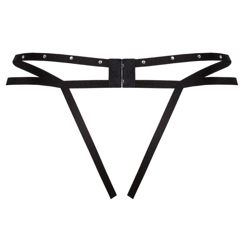 Livco Corsetti Fashion – String nomade sans crotchless noir