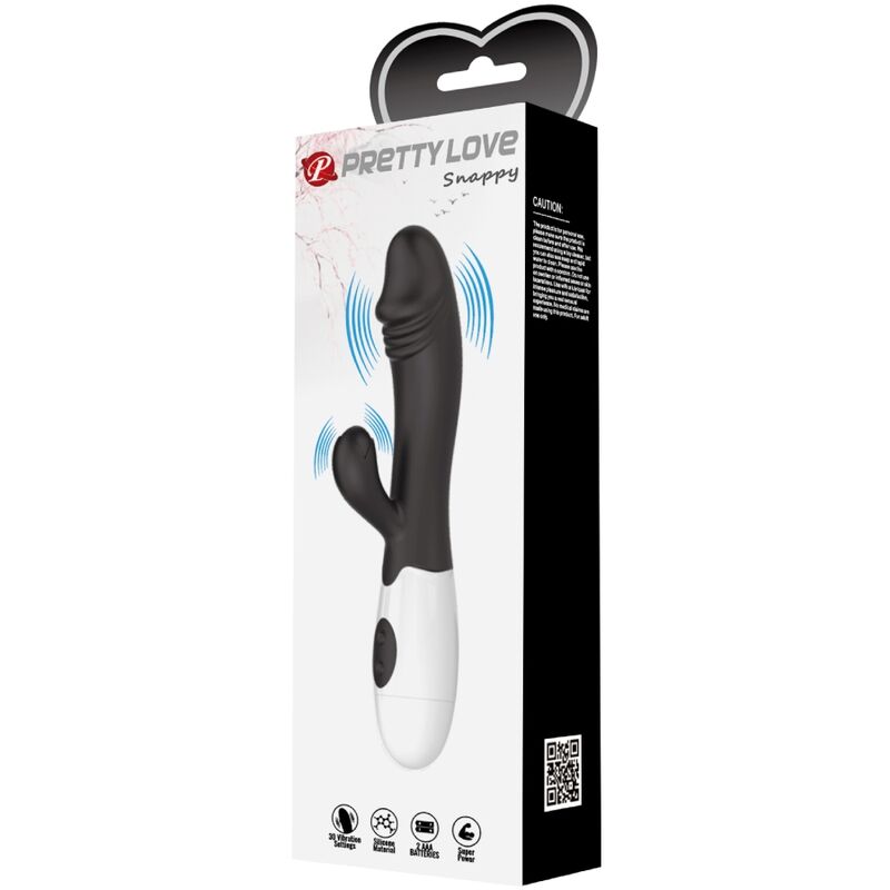 Pretty Love – Vibrateur snappy g-spot noir