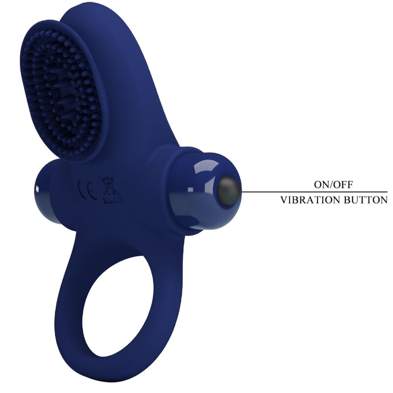 MOOIE LIEFDE - PALLE ANILLO MET VIBRACION AZUL