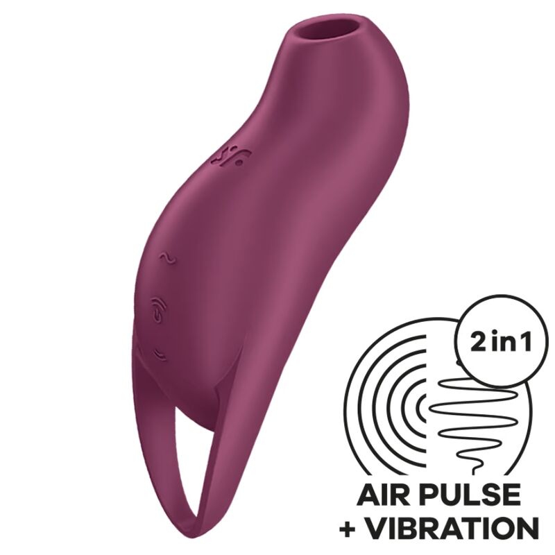 Satisfyer – Pocket pro 1 stimulateur de clitoris grenat