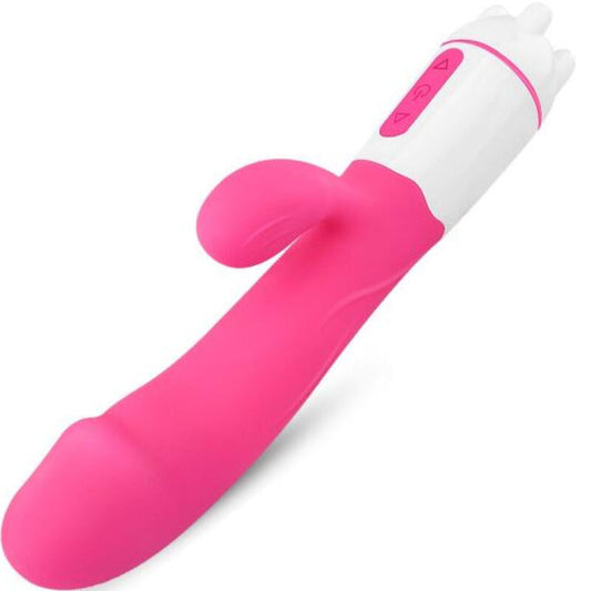 ARMONY - HAPPY VIBRADOR & RECHARGEABLE ESTIMULATOR FUCSIA