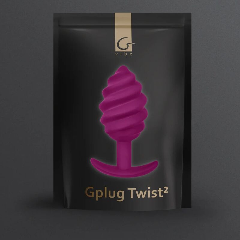 G-VIBE - GPLUG TWIST 2 ANALE PLUG MORADO