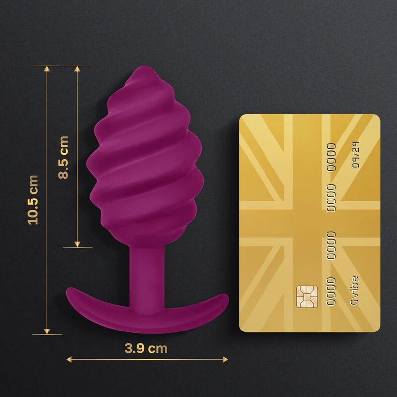 G-VIBE - GPLUG TWIST 2 ANALE PLUG MORADO