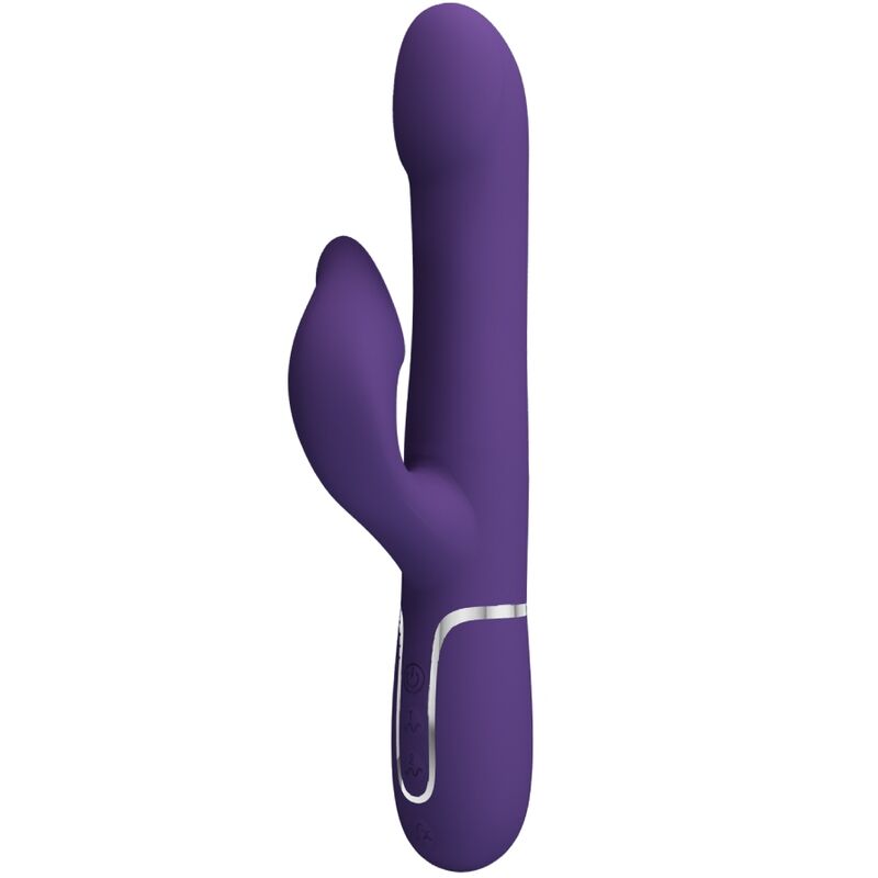 PRETTY LOVE - ZALIN VIBRADOR RABBIT PERLAS 4 IN 1 MORADO
