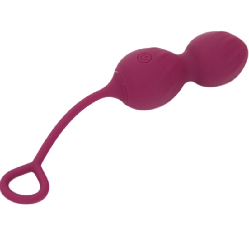 ARMONY - BLOSSOMS VAGINALE PESAS VIBRADOR CONTROLE AFSTANDSBEDIENING 10 VIBRACIONES ROJO OSCURO