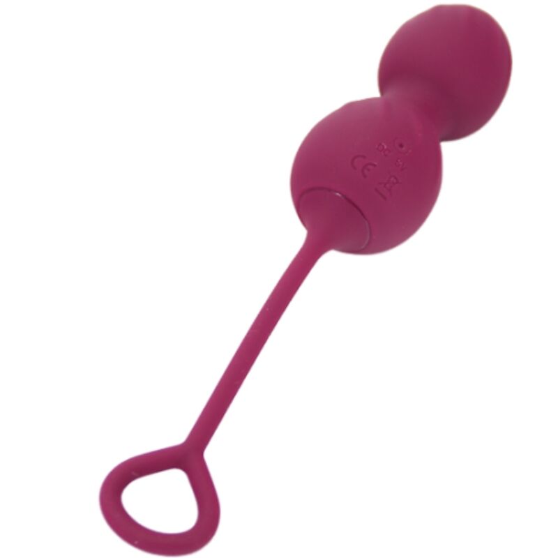 ARMONY - BLOSSOMS VAGINALE PESAS VIBRADOR CONTROLE AFSTANDSBEDIENING 10 VIBRACIONES ROJO OSCURO