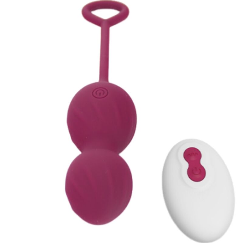 ARMONY - BLOSSOMS VAGINALE PESAS VIBRADOR CONTROLE AFSTANDSBEDIENING 10 VIBRACIONES ROJO OSCURO