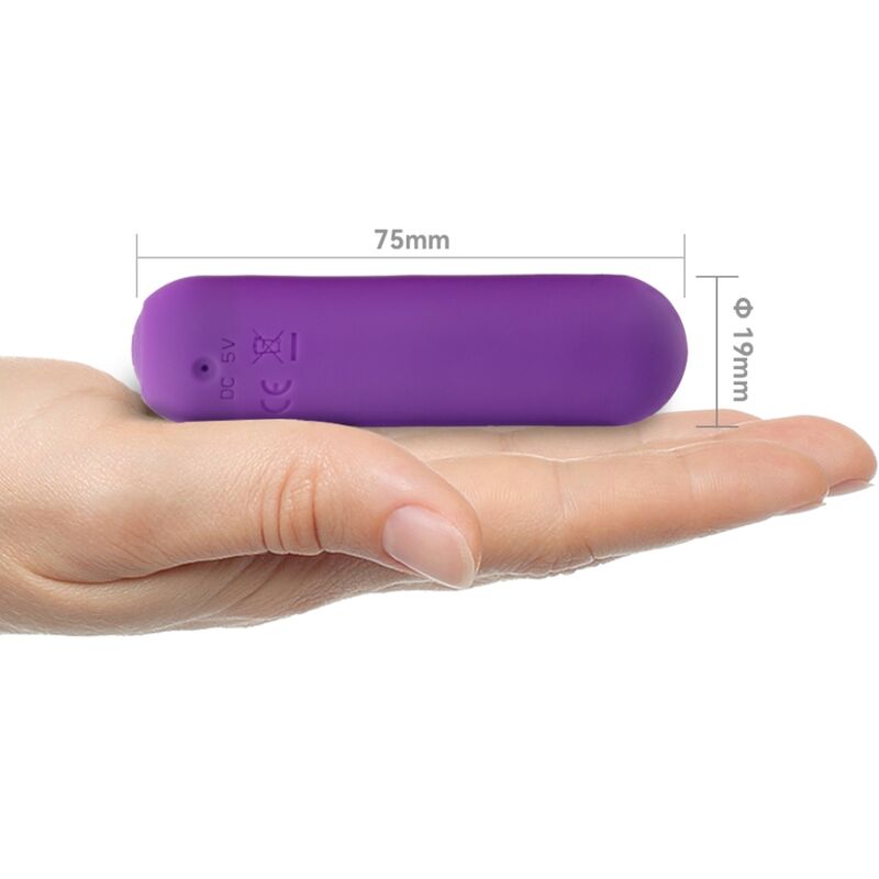 ARMONY - SPLASH JOY BALA VIBRADORA SILICONA CONTROL REMOTO 10 VIBRACIONES 75 X 19 CM MORADO