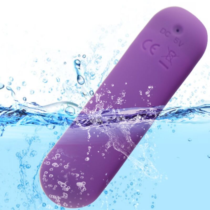 ARMONY - SPLASH JOY BALA VIBRADORA SILICONA CONTROL REMOTO 10 VIBRACIONES 75 X 19 CM MORADO