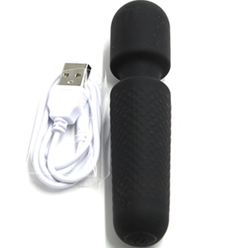ARMONY - YOUR MAGIC MASAJEADOR & RECARGABLE VIBRADOR 10 VIBRACIONES SILICONA NEGRO