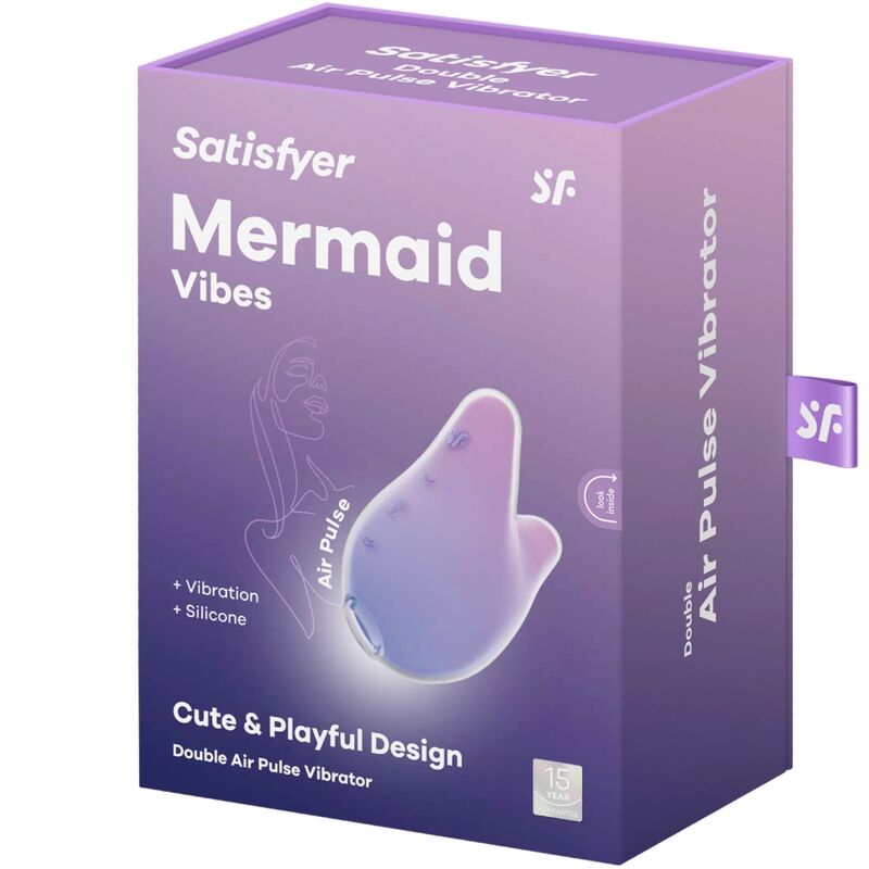 SATISFYER - MERMAID VIBES ESTIMULATOR & VIBRADOR VIOLETA Y ROSA