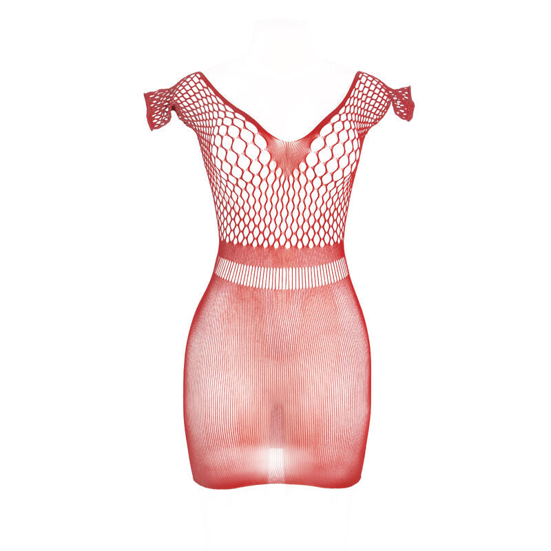 SUBBLIME - 951924 VESTIDO DE REJILLA CROCHED CORTO ROJO TALLA ÚNICA