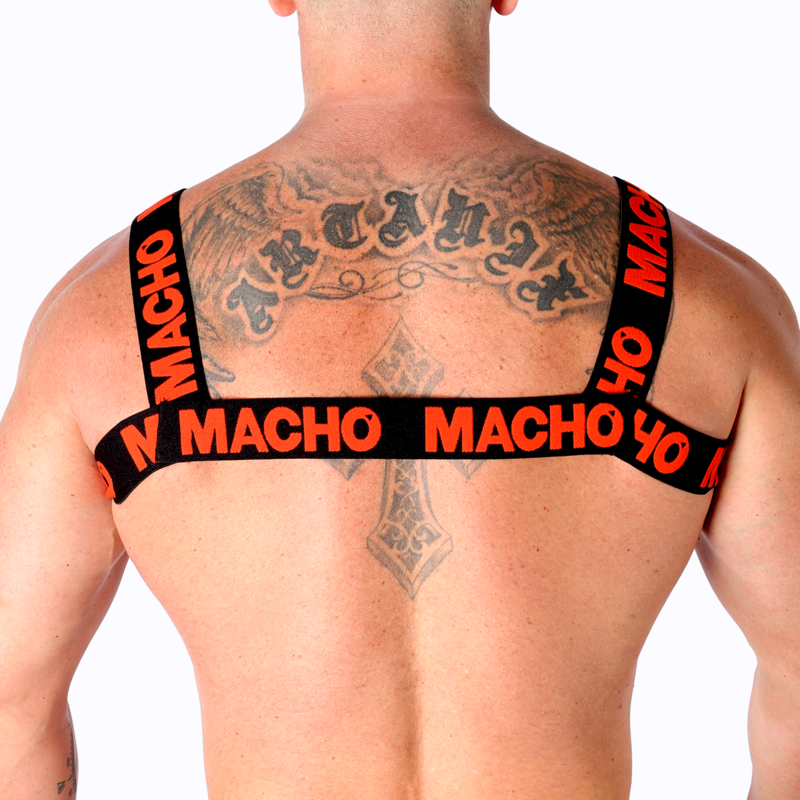Macho – Harnais double rouge