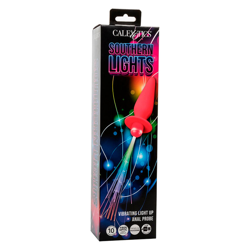 CALEXOTICS - SOUTHERN LIGHTS LIGHT UP PLUG ANAL WITH LIGHTS 10 VIBRACIONES SILICONE PINK