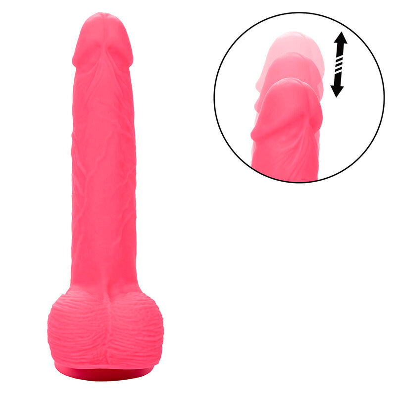 CALEXOTICS - STUDS VIBRADOR REALISTICO 10 VIBRACIONES Y ROSA