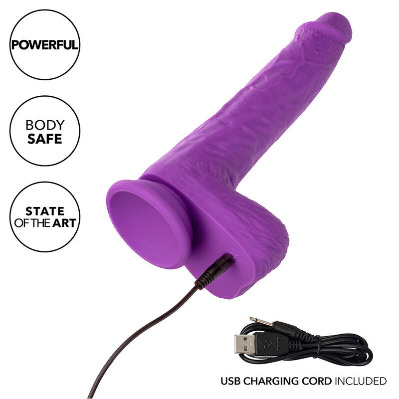 CALEXOTICS - STUDS RECARGABLE VIBRADOR Y GIRATORIO 10 VIBRACIONES VIOLETA