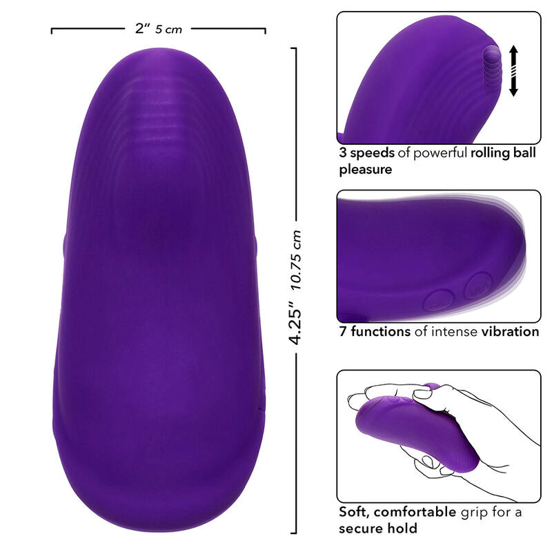CalExotics – Envy masseur à bille portable 7 vibrations violet