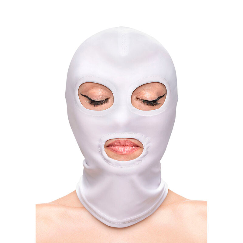 NS Novelties – Fetish & fashion cagoule yeux et bouche nylon blanc