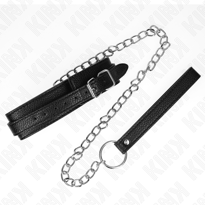 Kink – Collier motif serpent avec laisse 65 cm