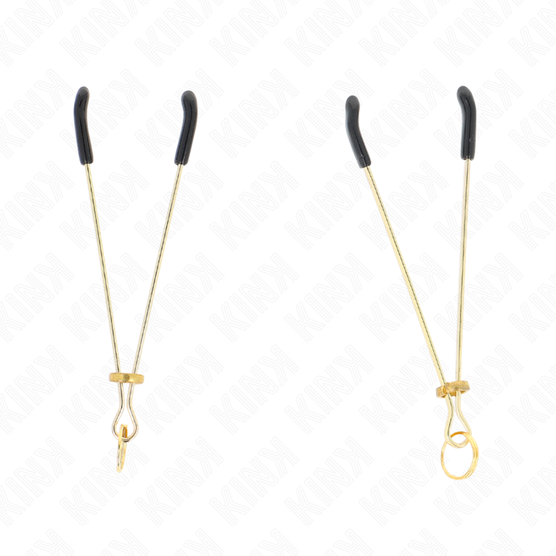 Kink – Pinces à matelons fines or 7 cm