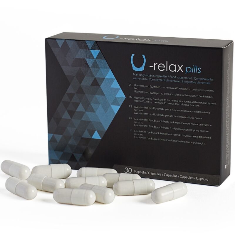 500 Cosmetics – Capsules u-relax relaxation et reduction de l'anxiete - 30 capsules.