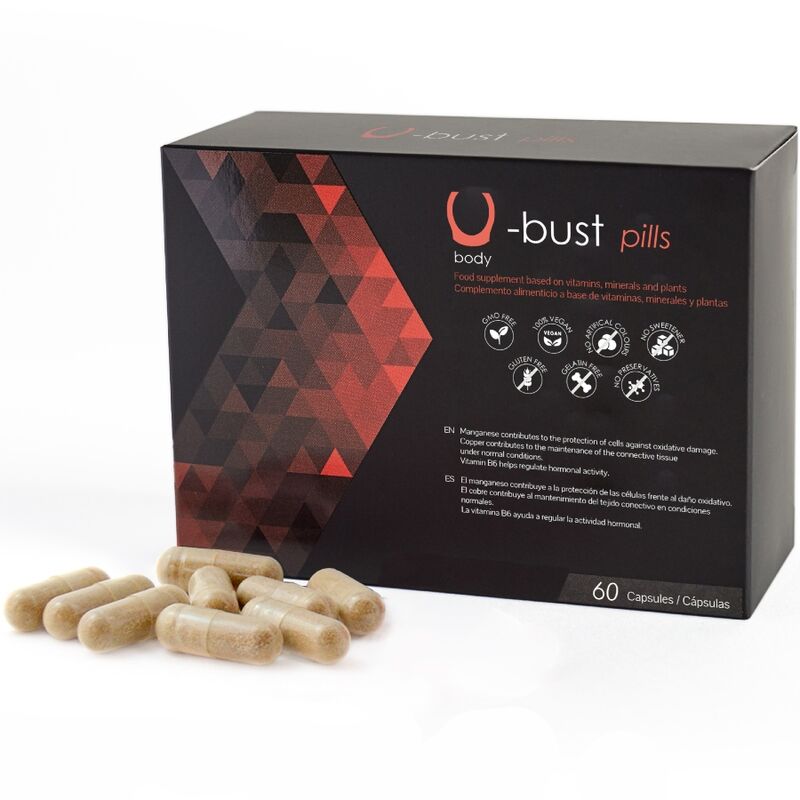 500 Cosmetics – U-bust capsules d'augmentation mammaire - 60 capsules