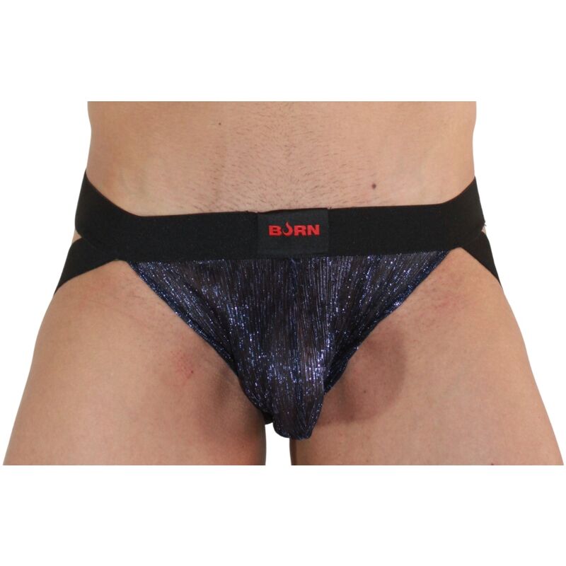 Burn – 006 jock bleu brillant / noir