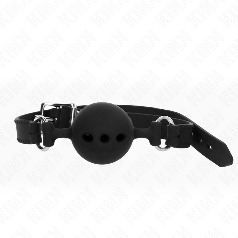 Kink – Bâton entierement silicone 55 x 2 cm avec boule de 5 cm taille L noir ajustable 35-51 cm