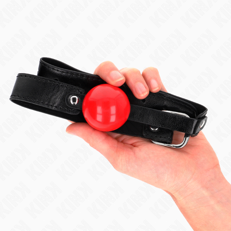 KINK - MORDAZA DE BOLA 4 CM SUAVE DE TPE MODELO 1 66 x 2.5 CM ADJUSTABLE 41-61 CM