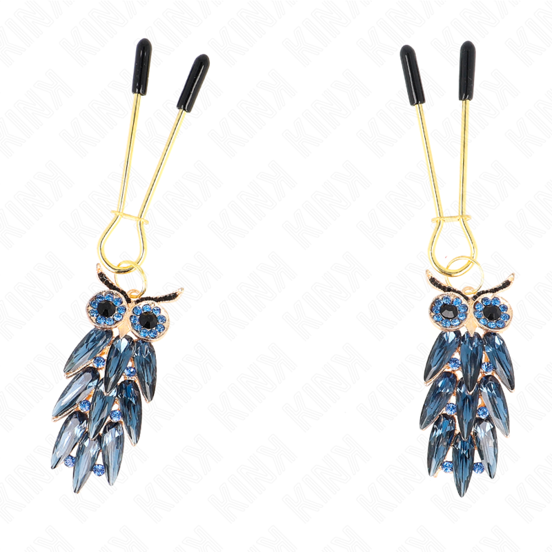 Kink – Pinces à téléton pendentif chouette 6 cm